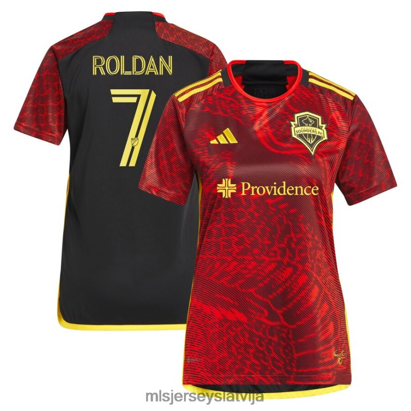MLS Jerseys seattle sounders fc cristian roldan adidas red 2023 the bruce lee kit replica jersey sievietes krekls T02Z0R1002